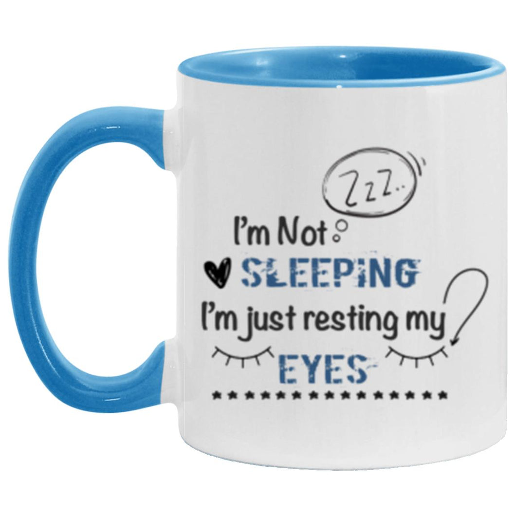 I'm not sleeping, I'm just resting my eyes revise version Etsy mug