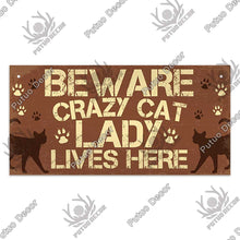 Afbeelding in Gallery-weergave laden, Funny Hanging Cat Wooden Signs
