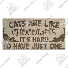 Cargar imagen en el visor de la galería, Funny Hanging Cat Wooden Signs
