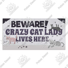 Cargar imagen en el visor de la galería, Funny Hanging Cat Wooden Signs
