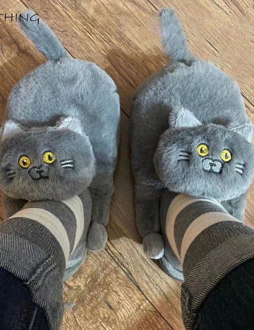 Cuddly Cat Winter Slippers