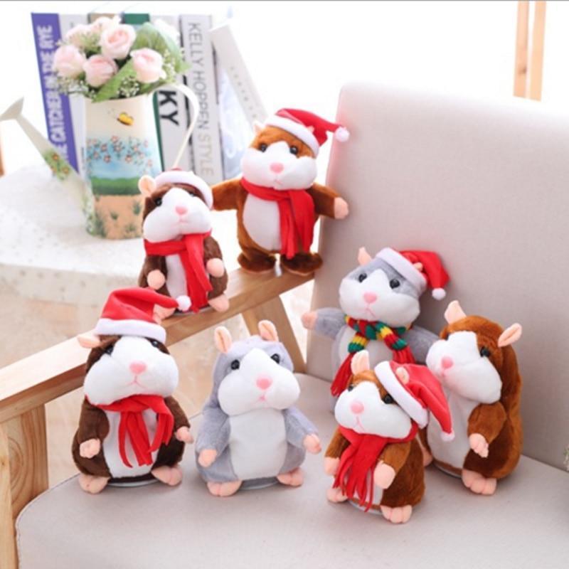 Cutie Cub Baby Repeating Santa Hamster Toy for Kids/Pets