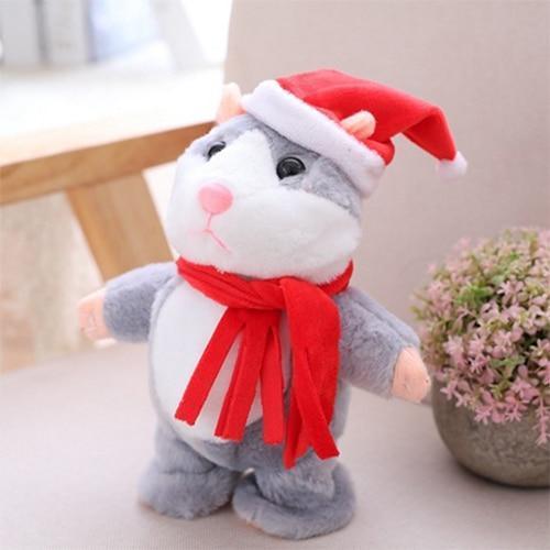 Cutie Cub Baby Santa - Grey (Best Seller) Repeating Santa Hamster Toy for Kids/Pets