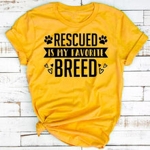 Cargar imagen en el visor de la galería, Rescued Is My favorite Breed Shirt
