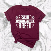 Charger l&#39;image dans la galerie, Rescued Is My favorite Breed Shirt
